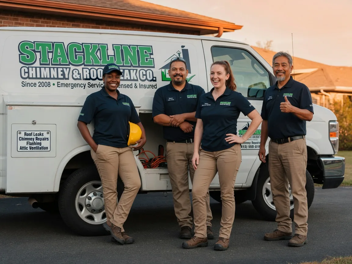 Chimney flashing repair company in Stow, OH